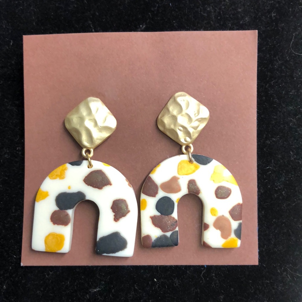 Polymer clay earrings